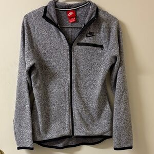 Nike Heather Gray Zip-Up Jacket